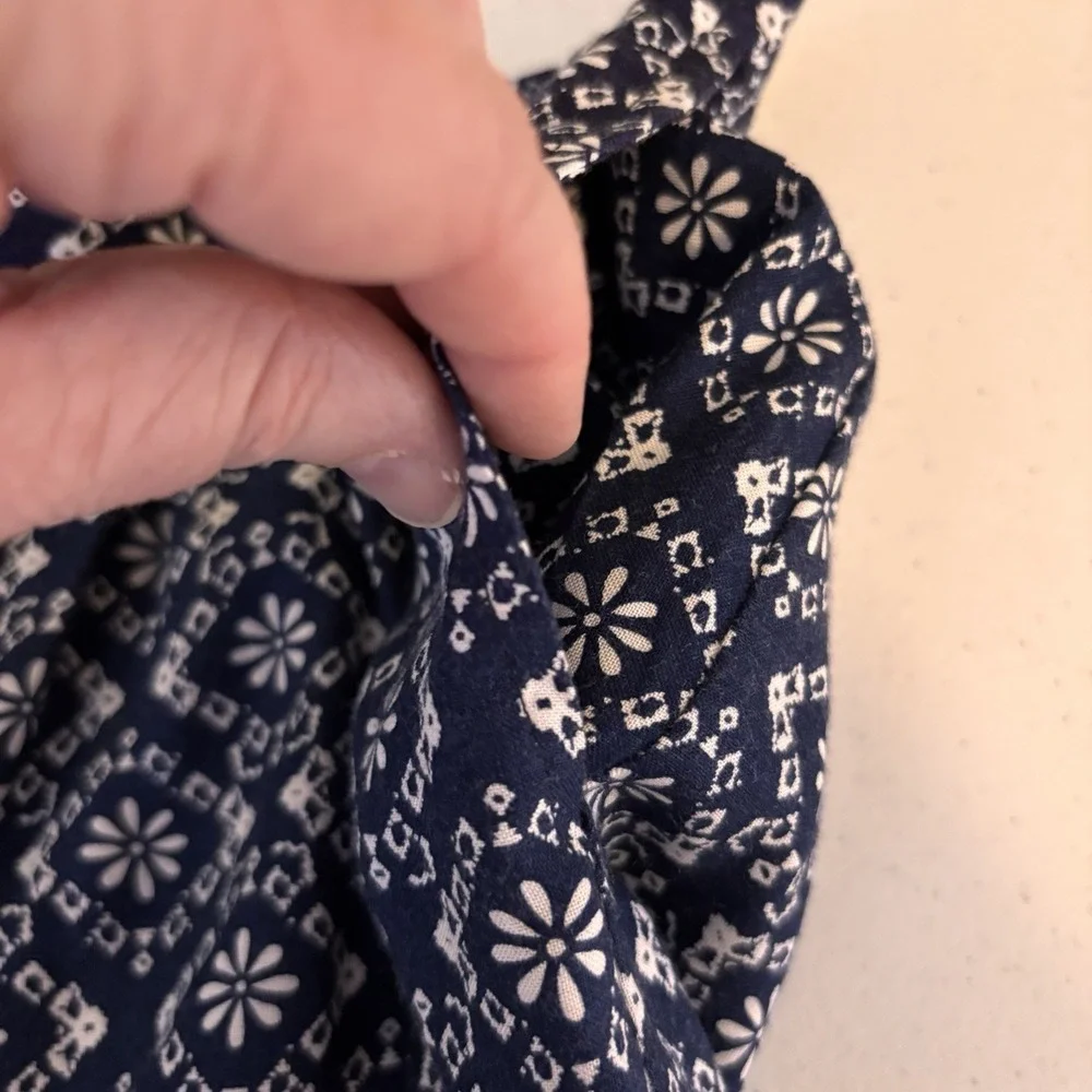 Abercrombie & Fitch Women's Medium Blue Boho Shorts‎ Flowy Rayon Pull On